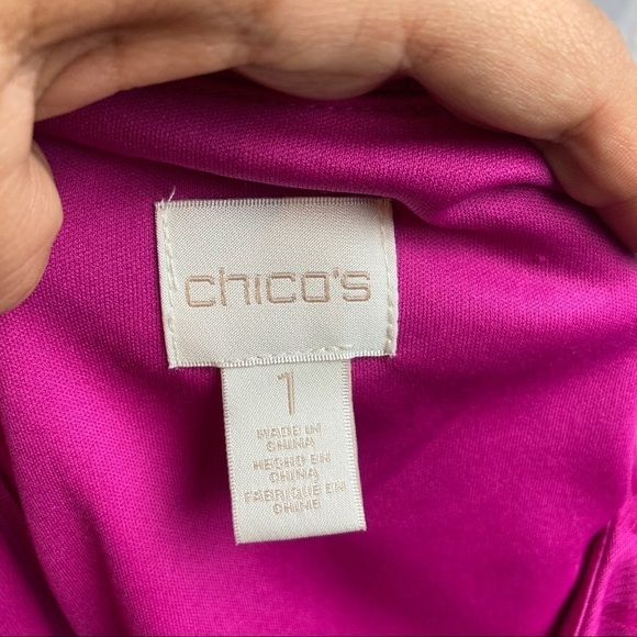 Chico’s bright fuchsia sleeveless dress - Picture 7 of 7